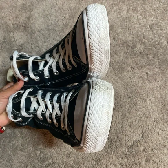 Converse Chuck Taylor Black and White High-Top Sneakers Unisex SZ 13M/15 W - Picture 8 of 16